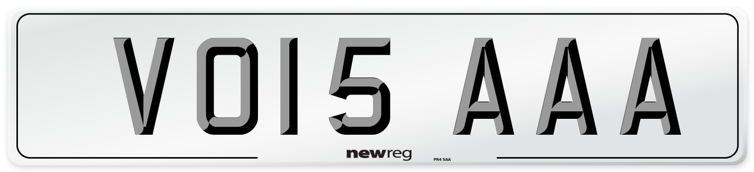 VO15 AAA Number Plate from New Reg